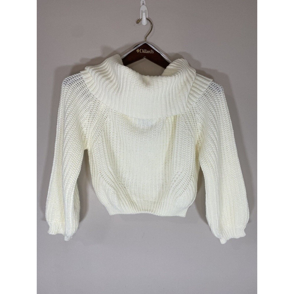 Lulu's Cream Cowl Neck Sweater